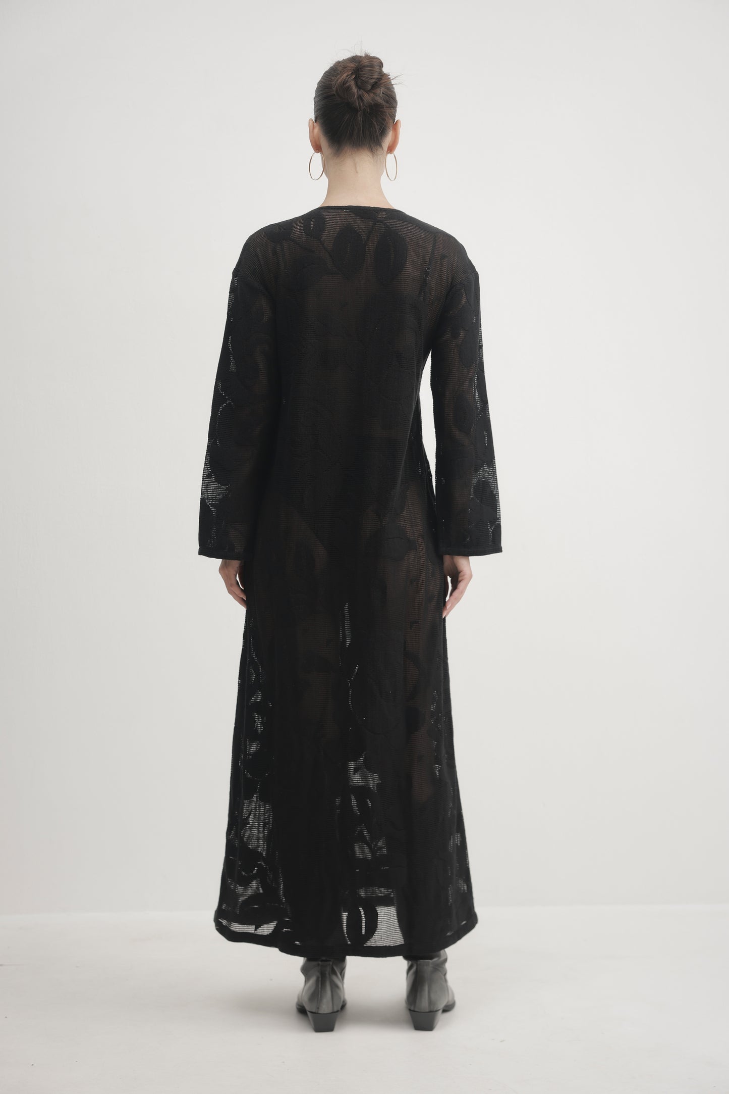 Light Gray שמלת מקסי לנשים Luna PAPER