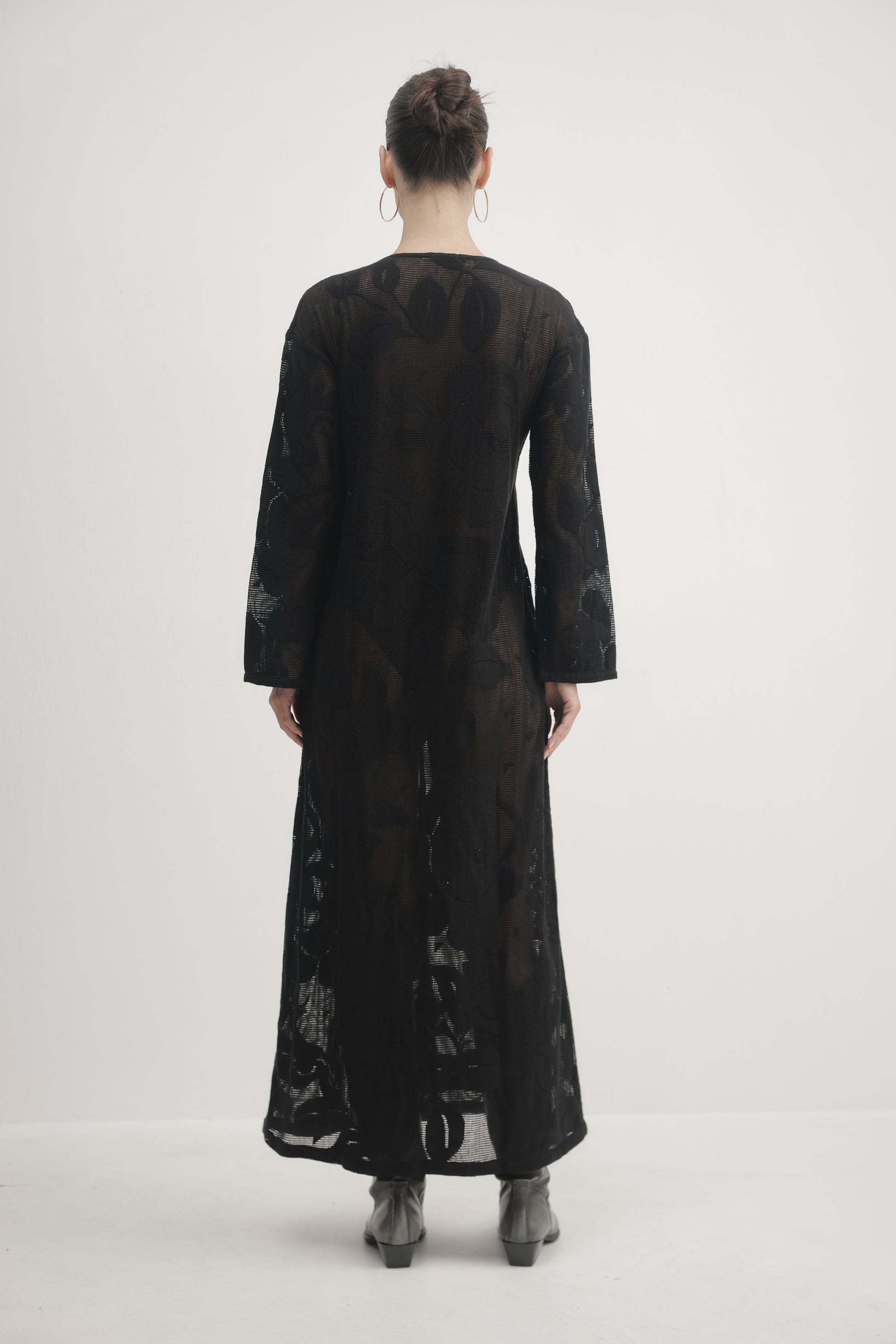 Light Gray שמלת מקסי לנשים Luna PAPER