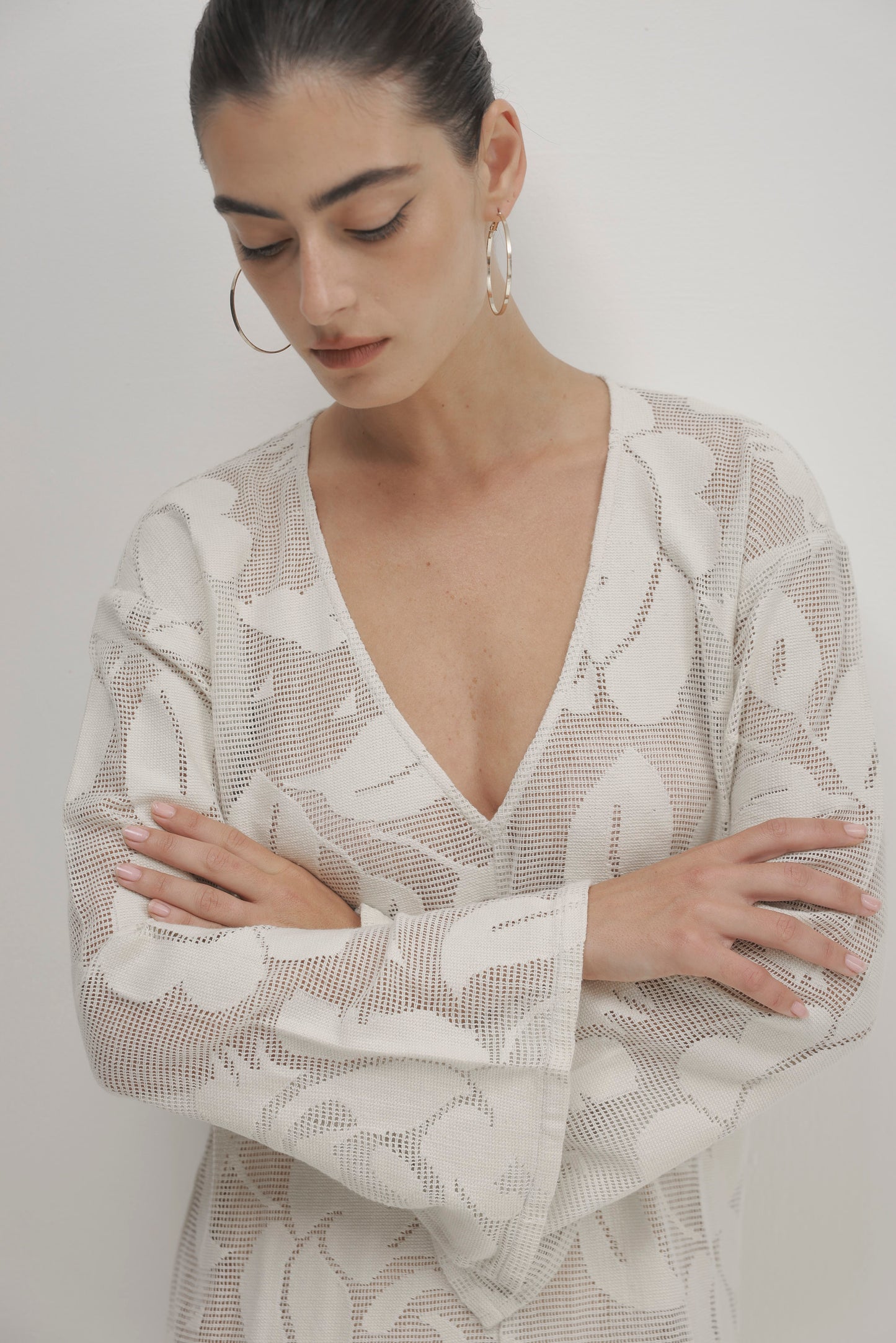 Gray שמלת מקסי לנשים Luna PAPER