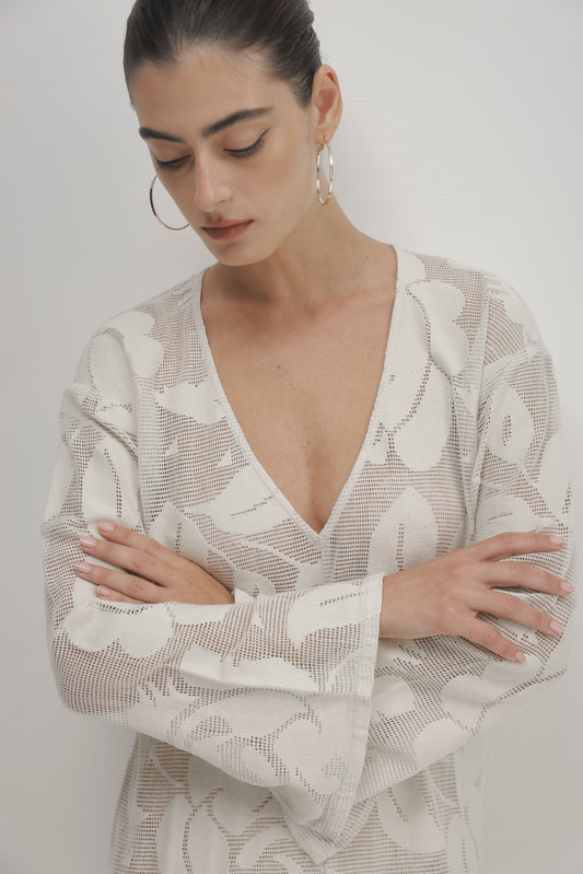 Gray שמלת מקסי לנשים Luna PAPER