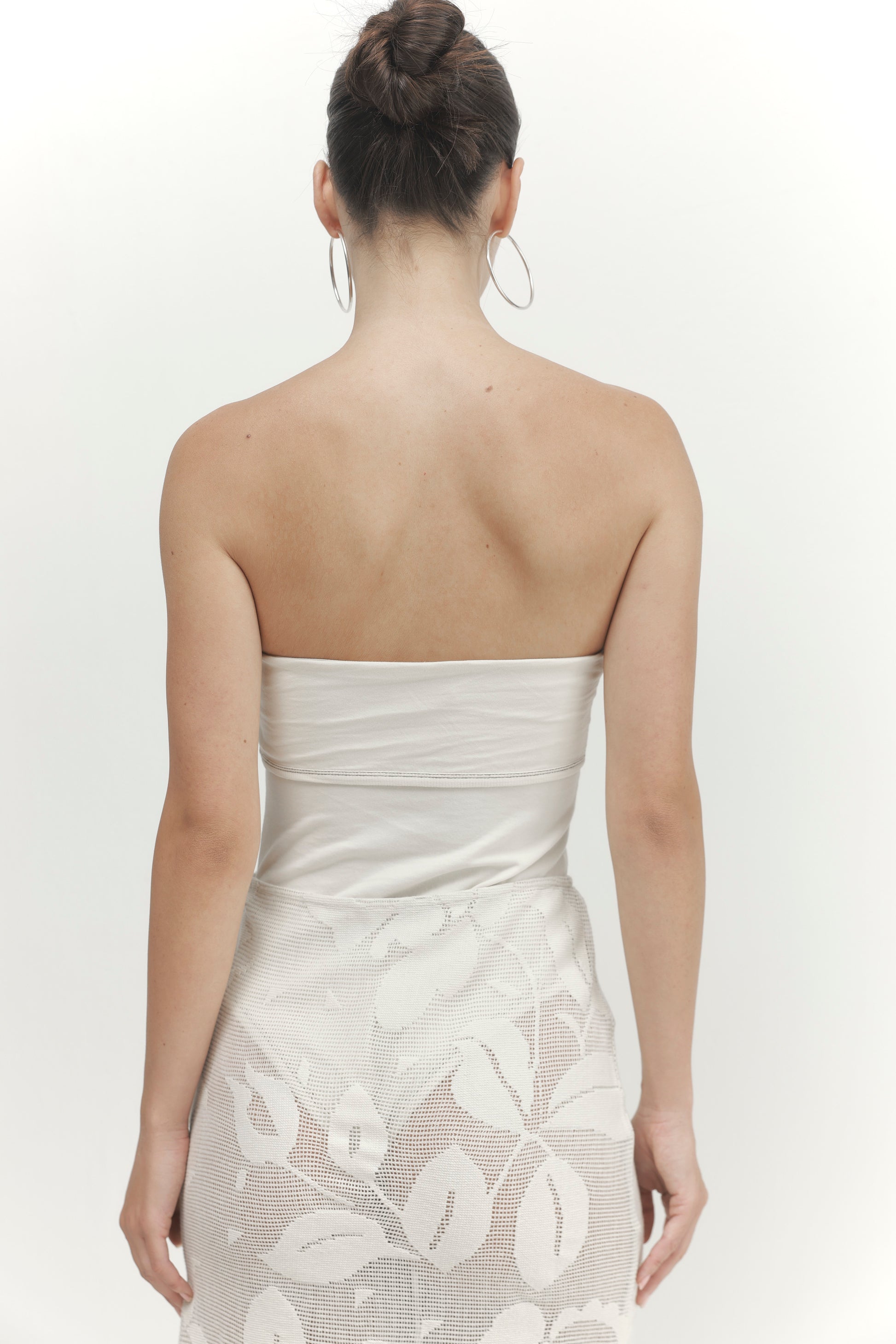 Antique White סטרפלס בגד גוף לנשים Oasis PAPER