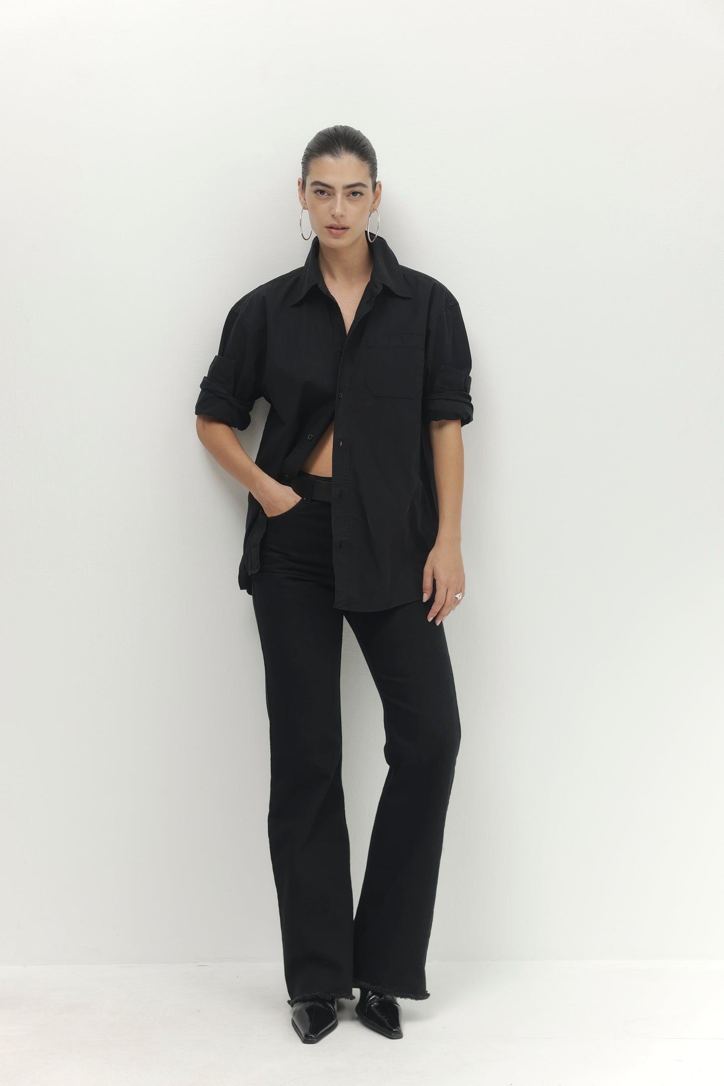 Antique White ג'ינס ארוך לנשים Seam – High Rise PAPER