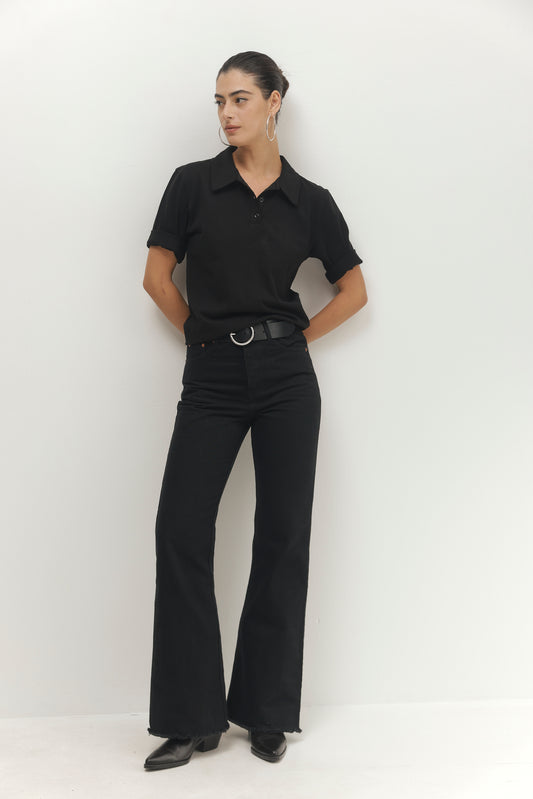 Light Gray ג'ינס ארוך לנשים Seam – High Rise PAPER