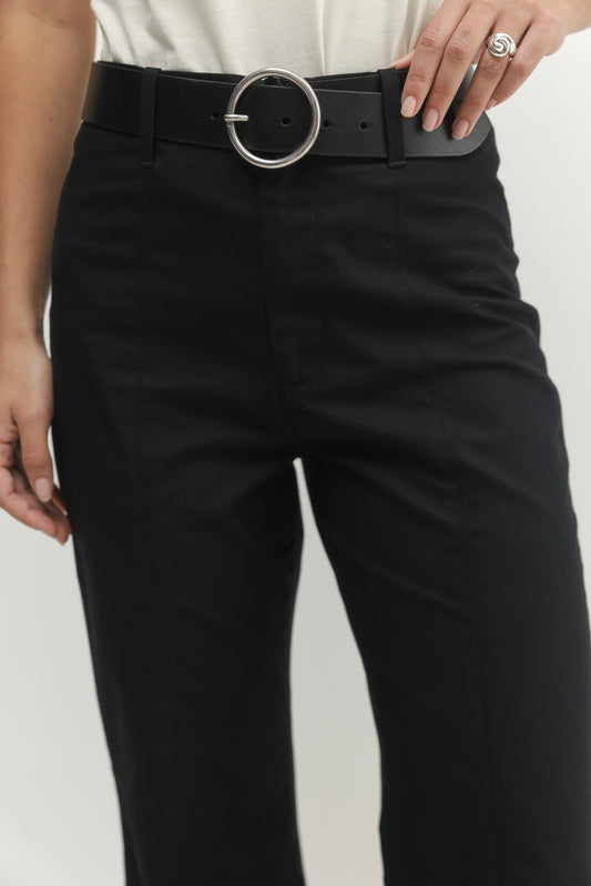 Black מכנסיים ארוכים לנשים Oasis PAPER