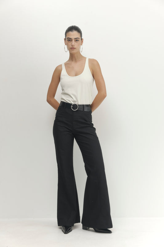 Light Gray מכנסיים ארוכים לנשים Oasis PAPER