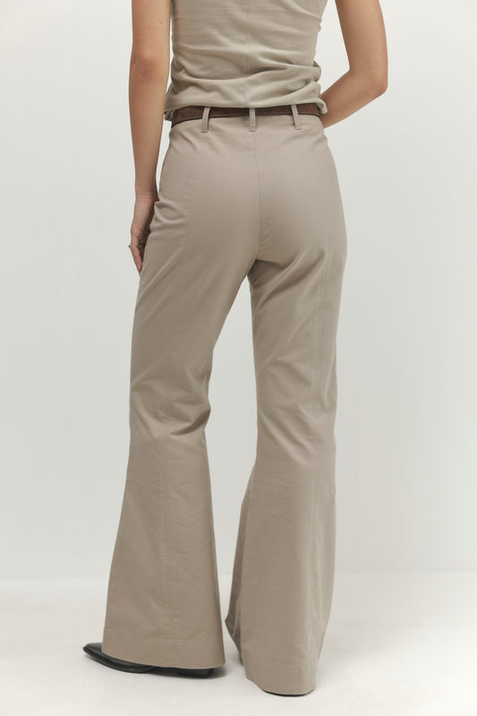 Light Gray מכנסיים ארוכים לנשים Oasis PAPER