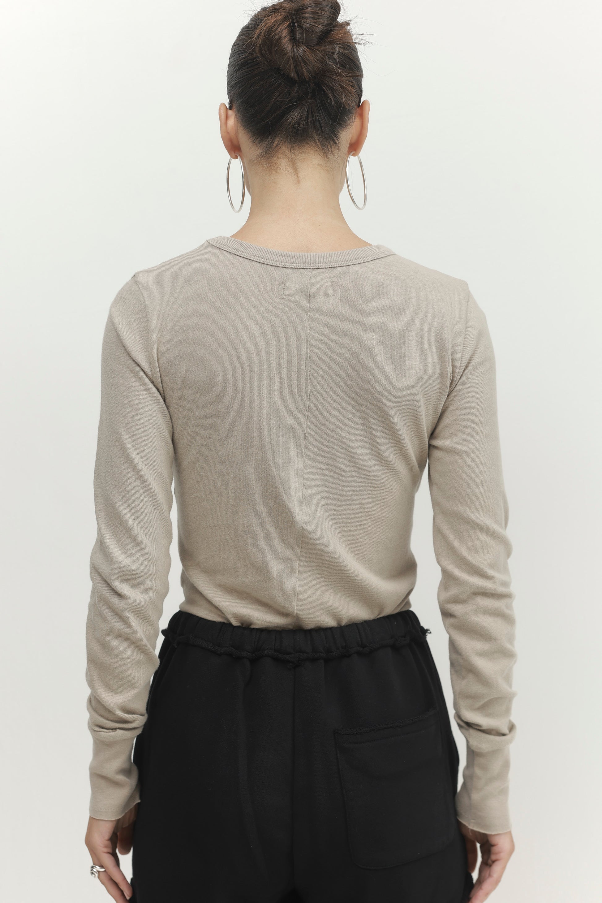 Light Gray חולצה ארוכה לנשים Terra PAPER