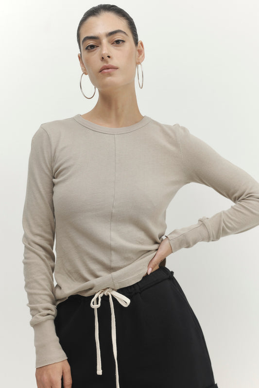 Light Gray חולצה ארוכה לנשים Terra PAPER