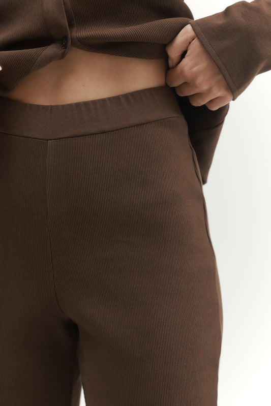 Dark Slate Gray מכנסיים ארוכים לנשים Pleated PAPER