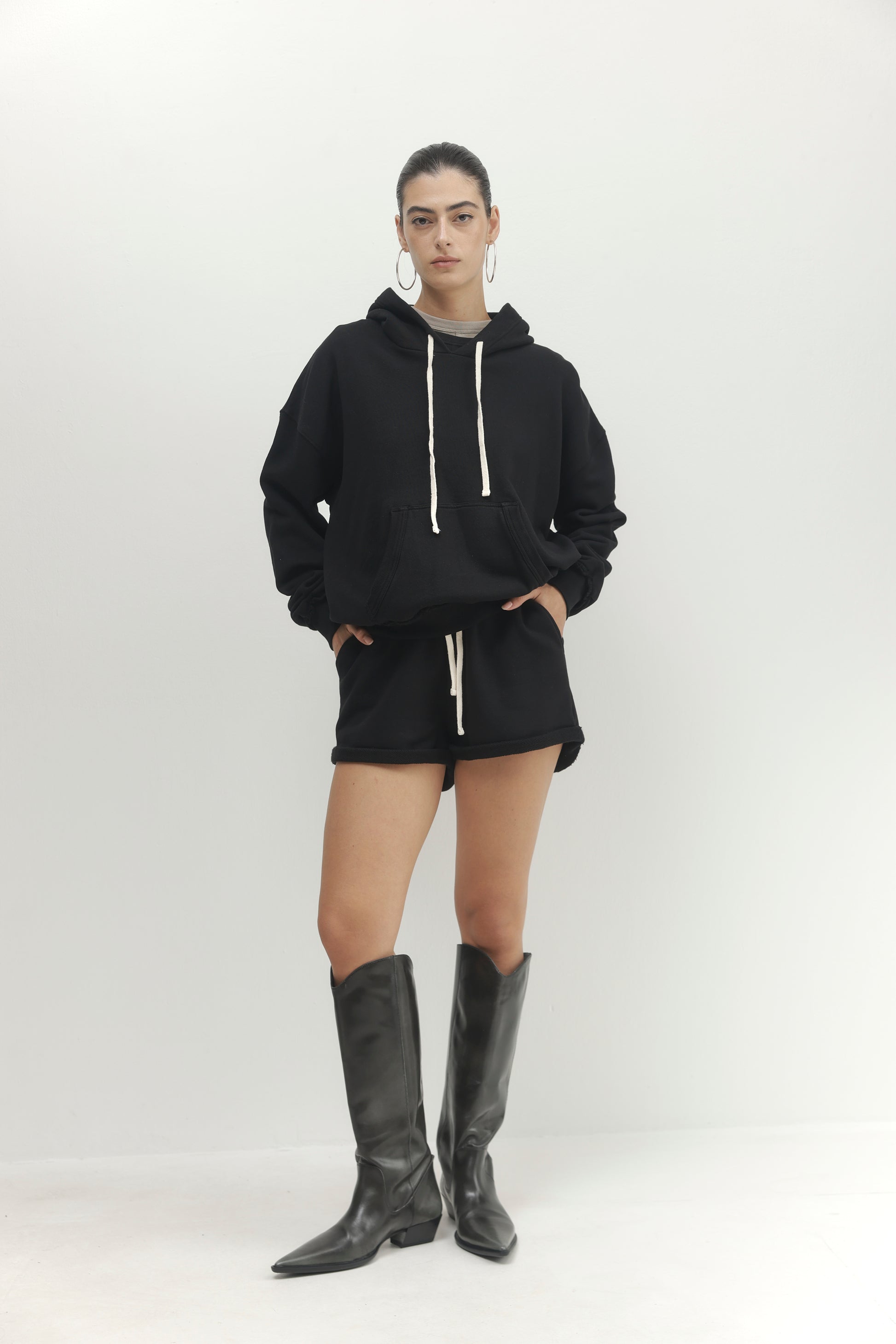 Light Gray קפוצ'ון לנשים Ore PAPER