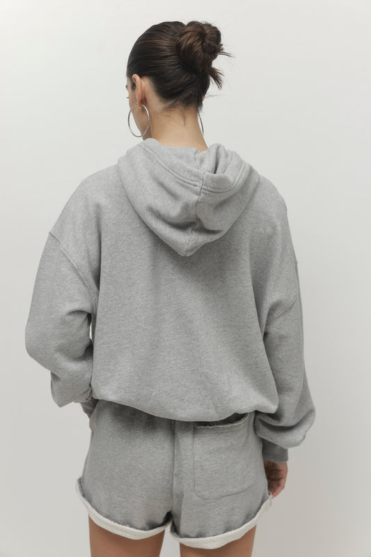 Gray קפוצ'ון לנשים Ore PAPER