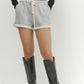 Light Gray מכנסיים קצרים לנשים Ore PAPER