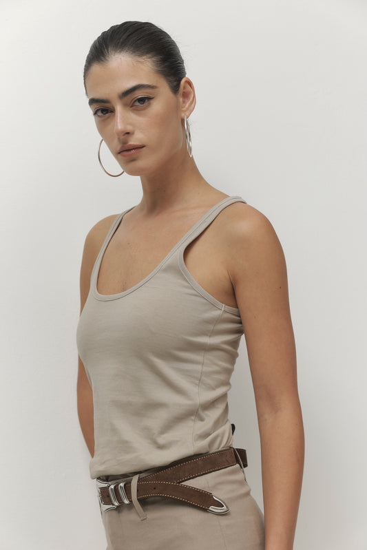 Light Gray גופיה לנשים Must Have PAPER