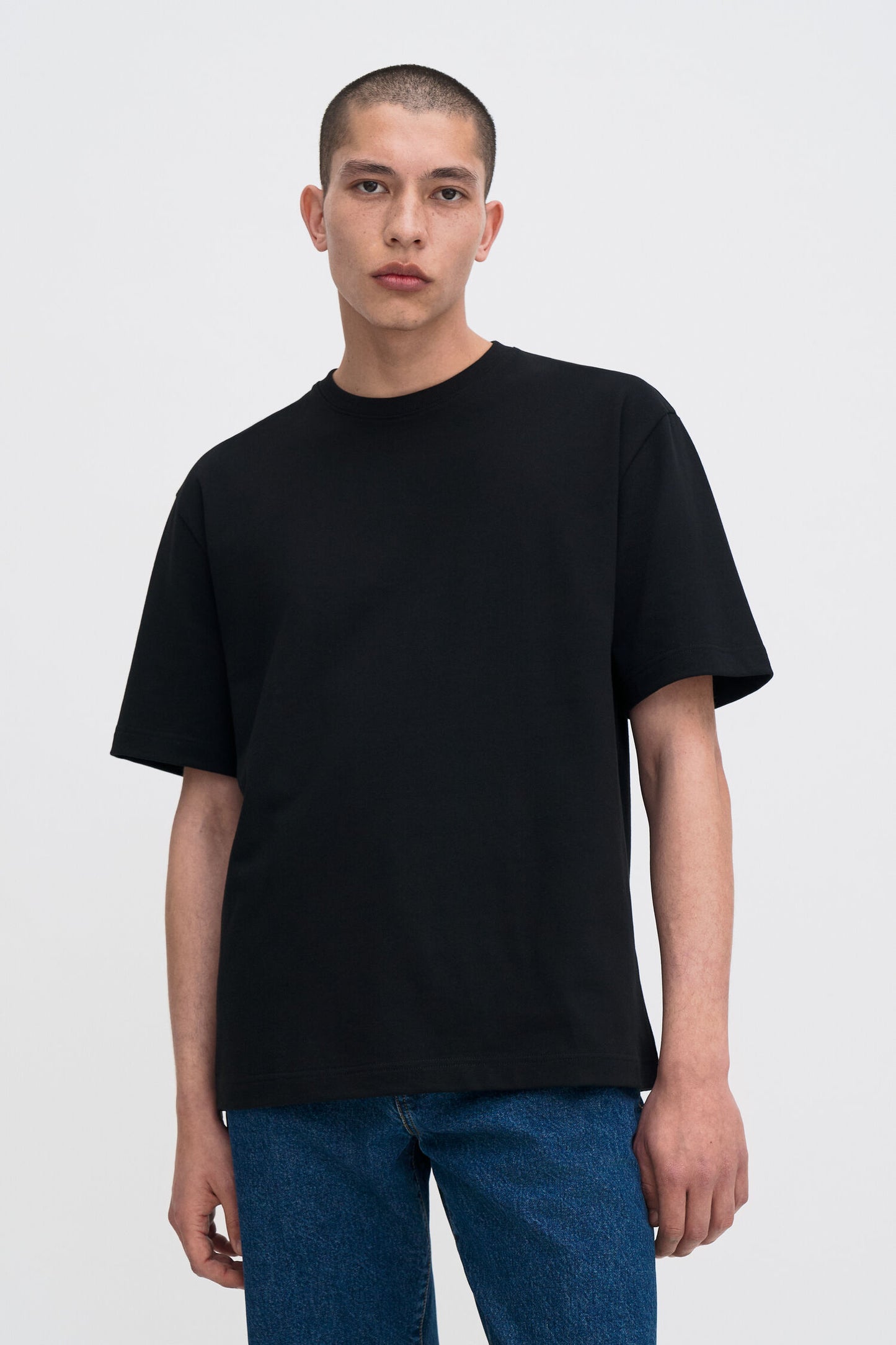 Antique White טי שירט קצרה לגברים Heavy Crewneck FILIPPA K