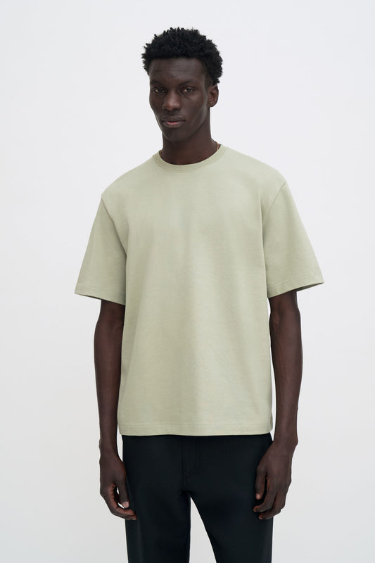 Light Gray טי שירט קצרה לגברים FILIPPA K