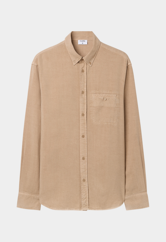 Lavender חולצה מכופתרת ארוכה לגברים Zachary FILIPPA K