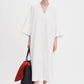 Lavender שמלת מידי לנשים V-Neck Cotton Kaftan FILIPPA K