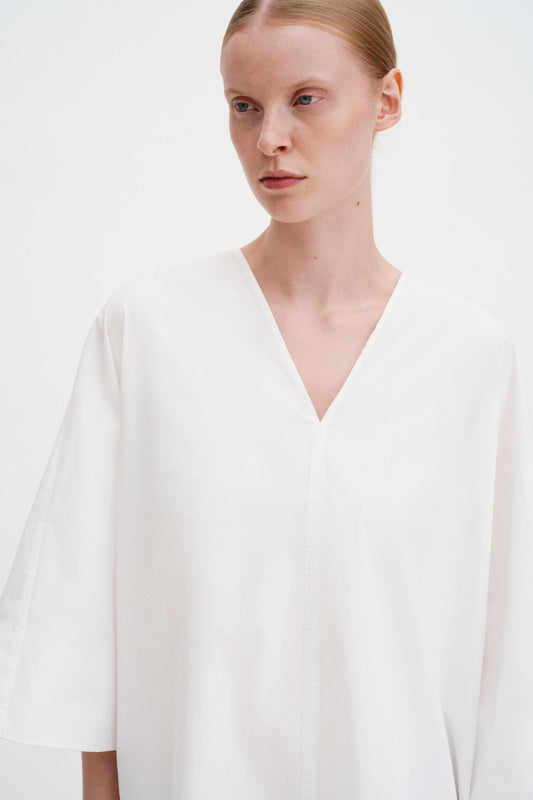 Lavender שמלת מידי לנשים V-Neck Cotton Kaftan FILIPPA K