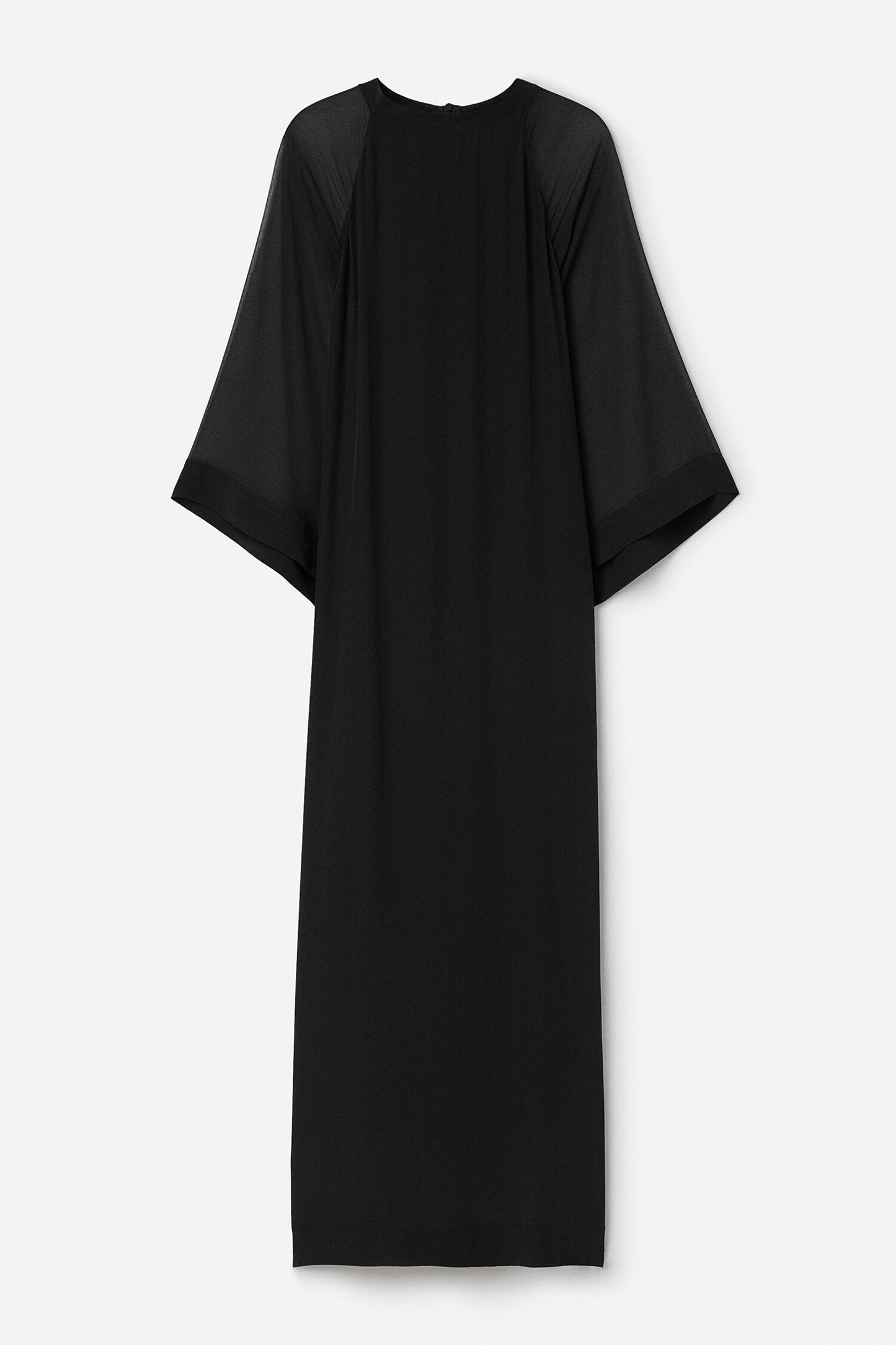 Black שמלת מקסי לנשים Sheer Raglan Kaftan FILIPPA K