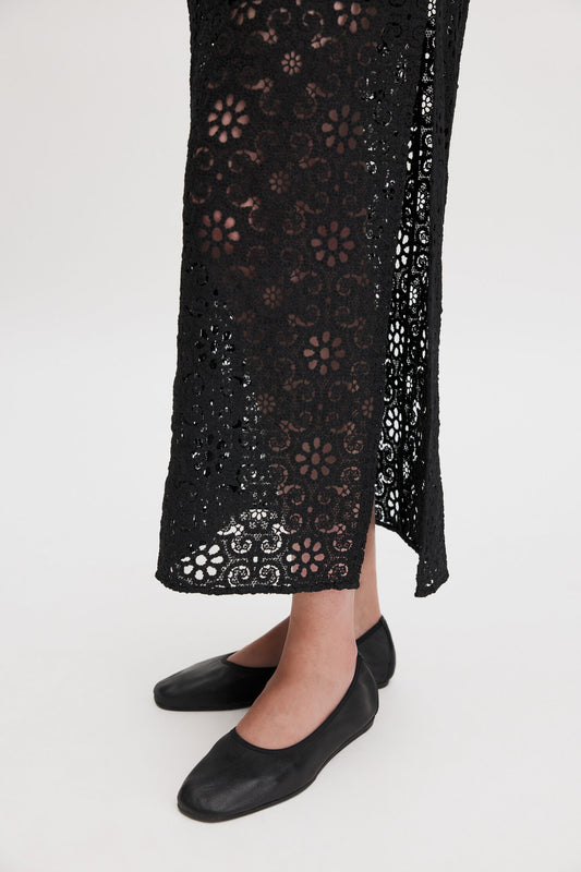 Dark Slate Gray שמלה לנשים Lace Dress FILIPPA K