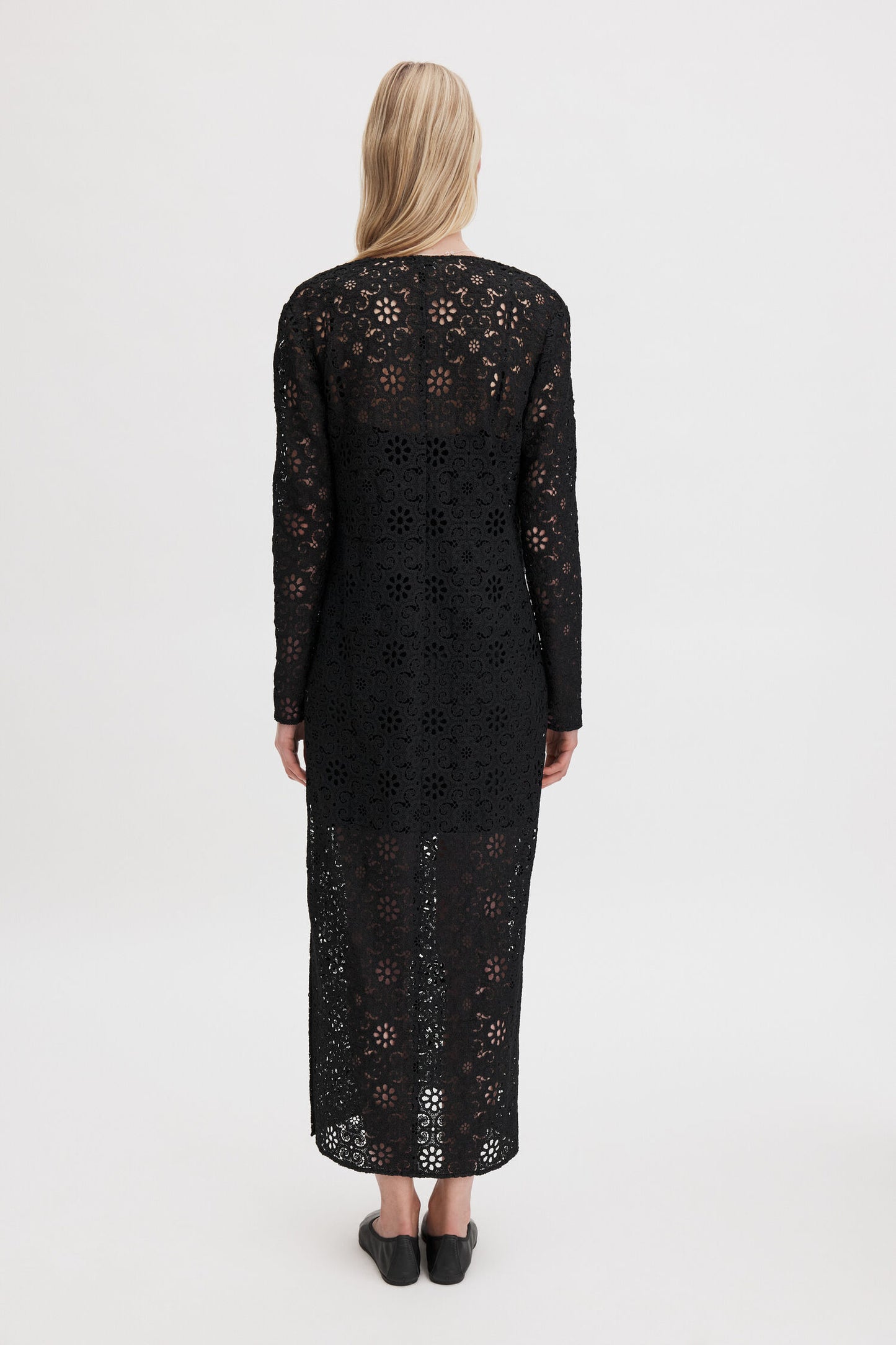Black שמלה לנשים Lace Dress FILIPPA K