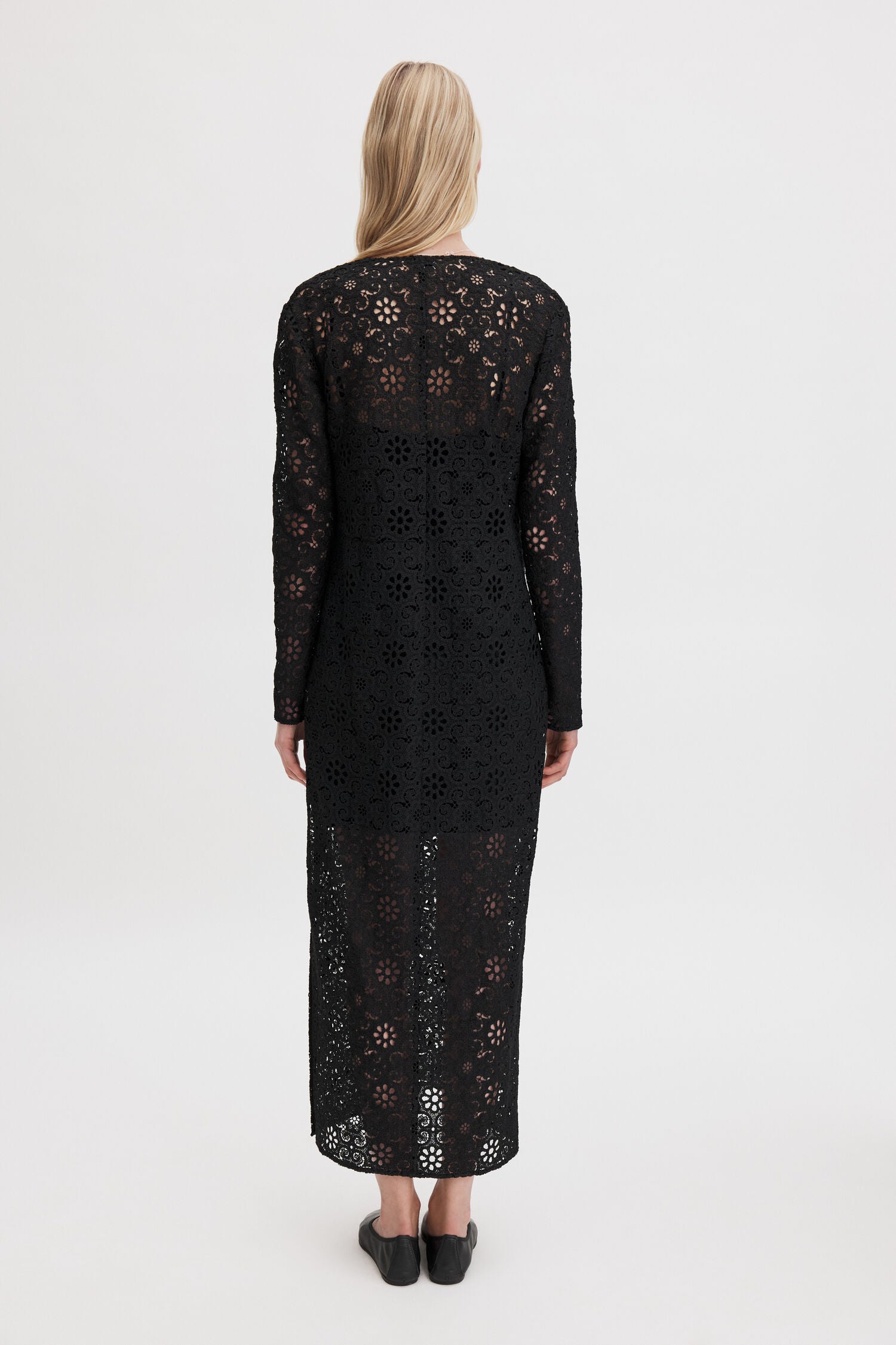 Black שמלה לנשים Lace Dress FILIPPA K