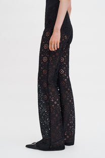 Lavender מכנסיים לנשים Lace Trousers FILIPPA K
