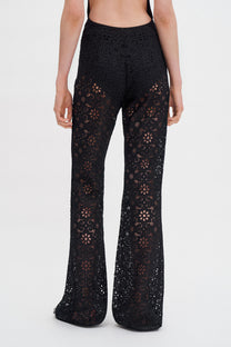 Dark Slate Gray מכנסיים לנשים Lace Trousers FILIPPA K