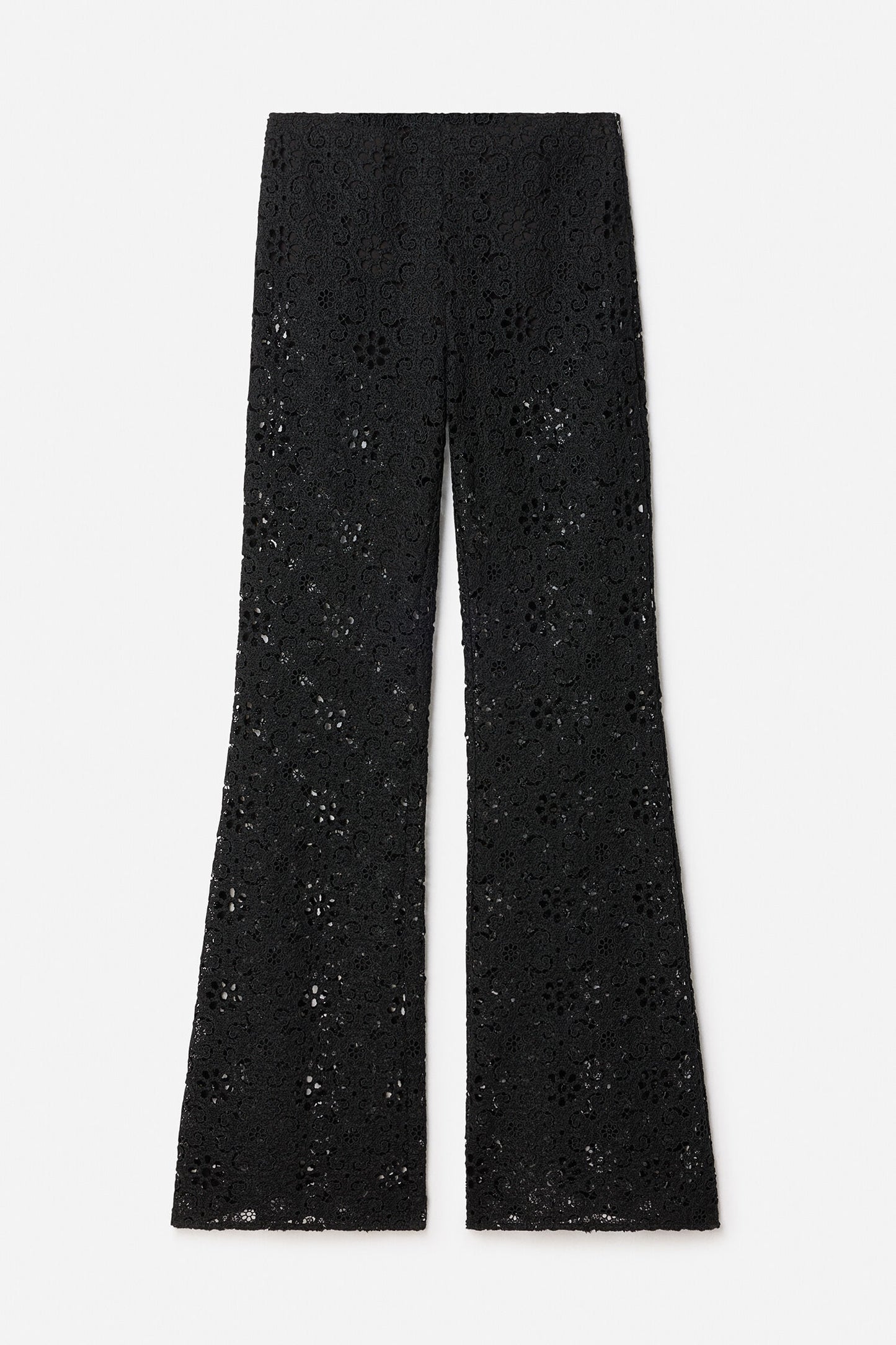Black מכנסיים לנשים Lace Trousers FILIPPA K