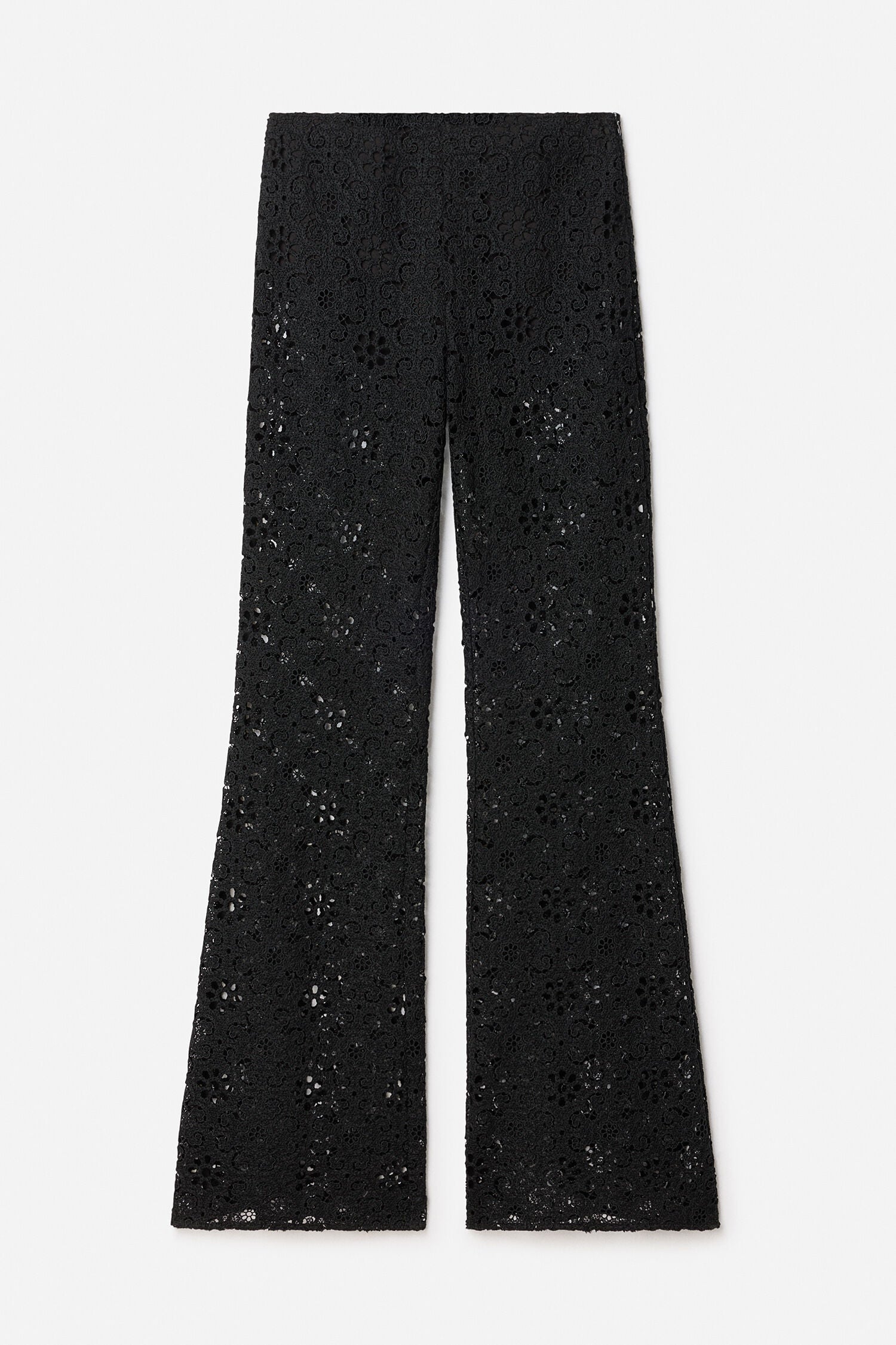 Black מכנסיים לנשים Lace Trousers FILIPPA K