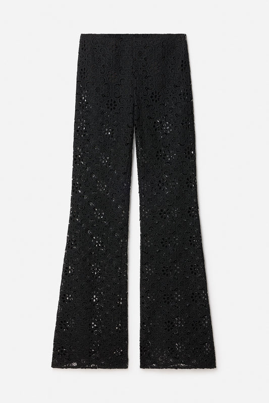 Black מכנסיים לנשים Lace Trousers FILIPPA K