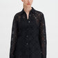 Black חולצה לנשים Lace Shirt FILIPPA K