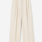 Antique White מכנסיים ארוכים לנשים Darcey Linen Trousers FILIPPA K