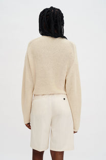 Gray מכנסיים קצרים לנשים Claire Cotton Shorts FILIPPA K