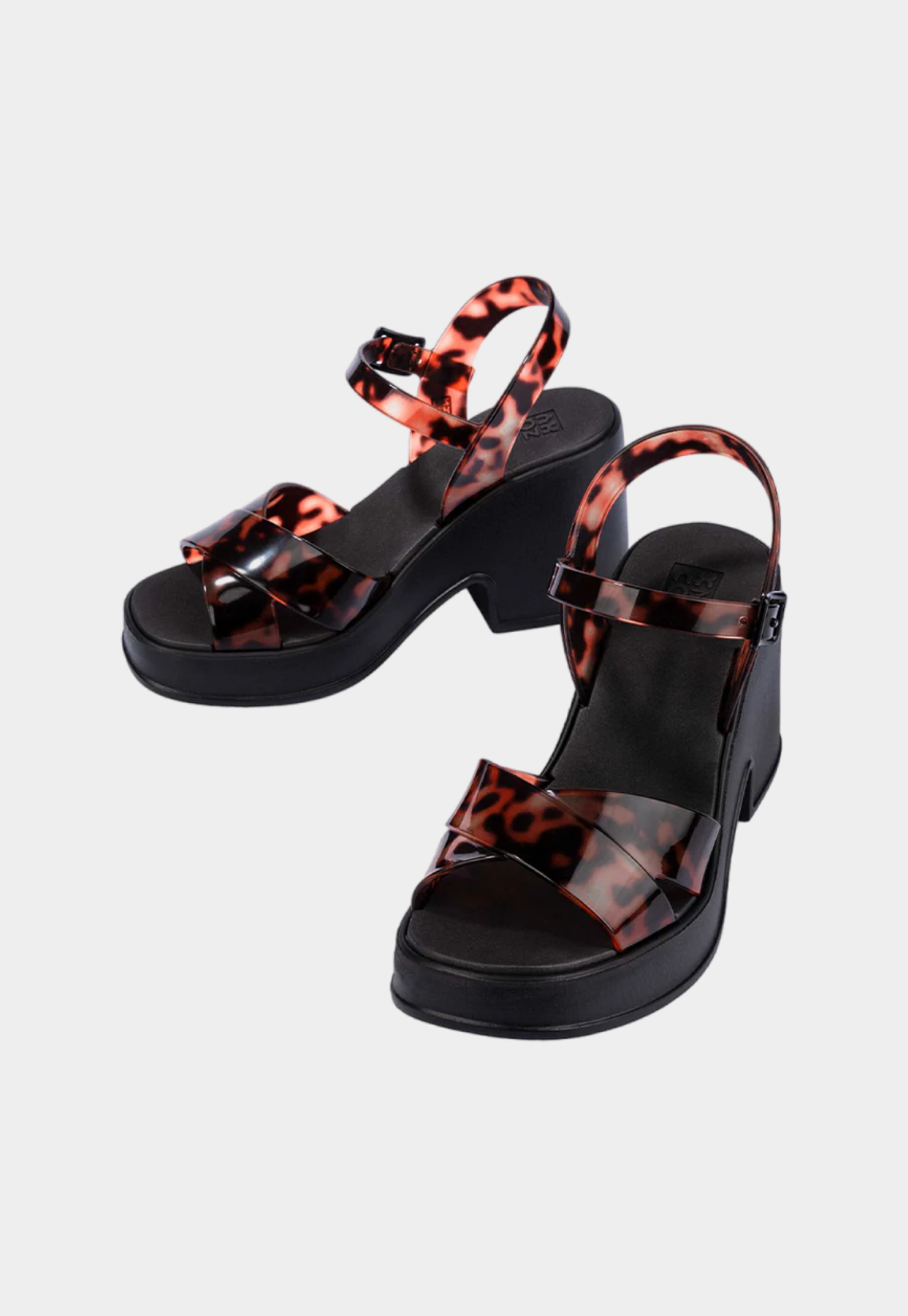 סנדלי עקב לנשים Pop Up Plat Fem