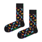 Black זוג גרביים בהדפס נקניקיות HAPPY SOCKS