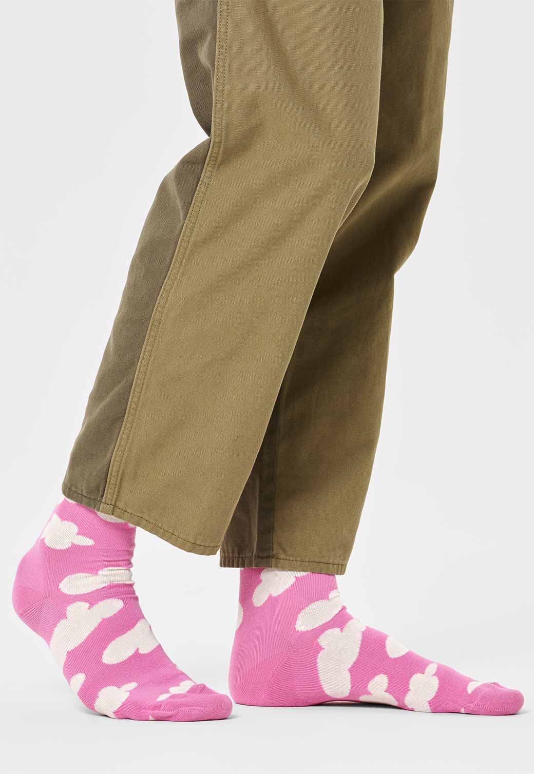 Dark Olive Green זוג גרביים לנשים Cloudy HAPPY SOCKS