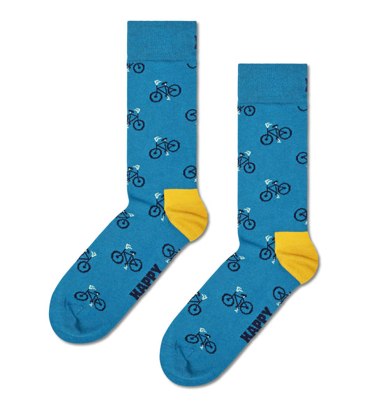 Steel Blue זוג גרביים בהדפס אופניים HAPPY SOCKS