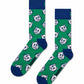 Sea Green זוג גרביים לגברים Cat HAPPY SOCKS