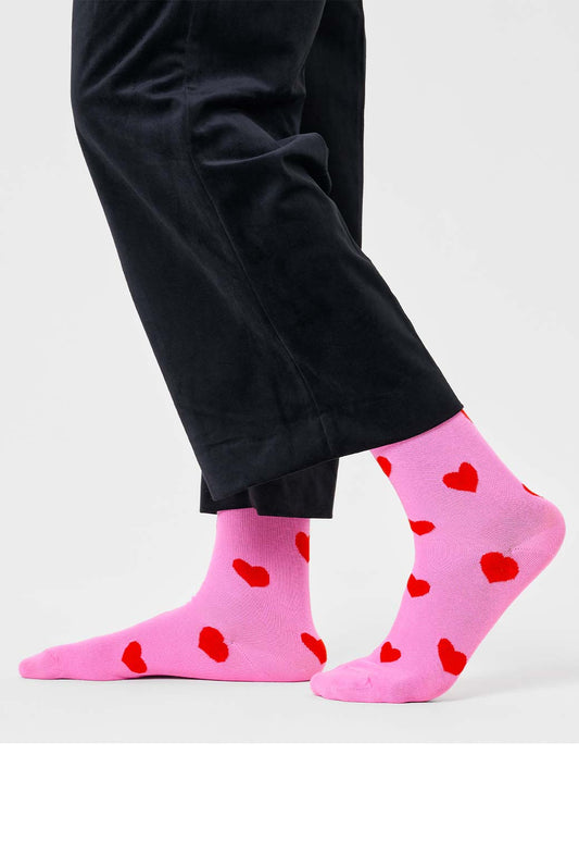 Misty Rose זוג גרביים לנשים Heart HAPPY SOCKS