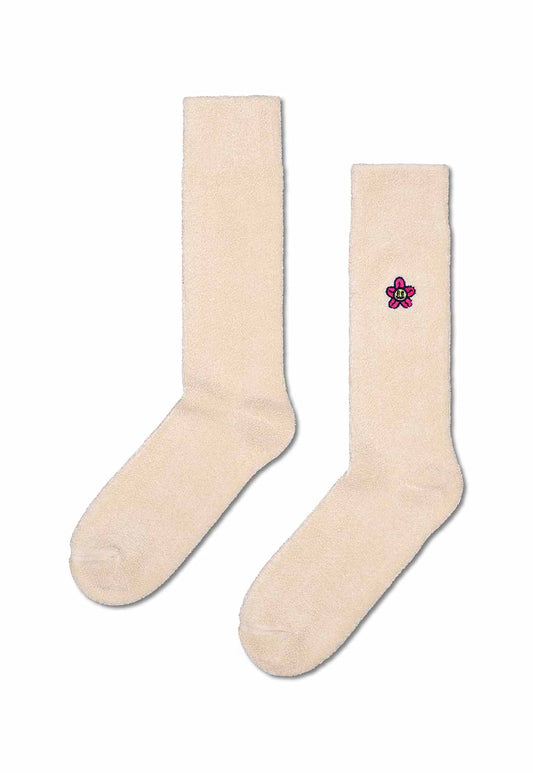 Wheat זוג גרביים לנשים Flower HAPPY SOCKS