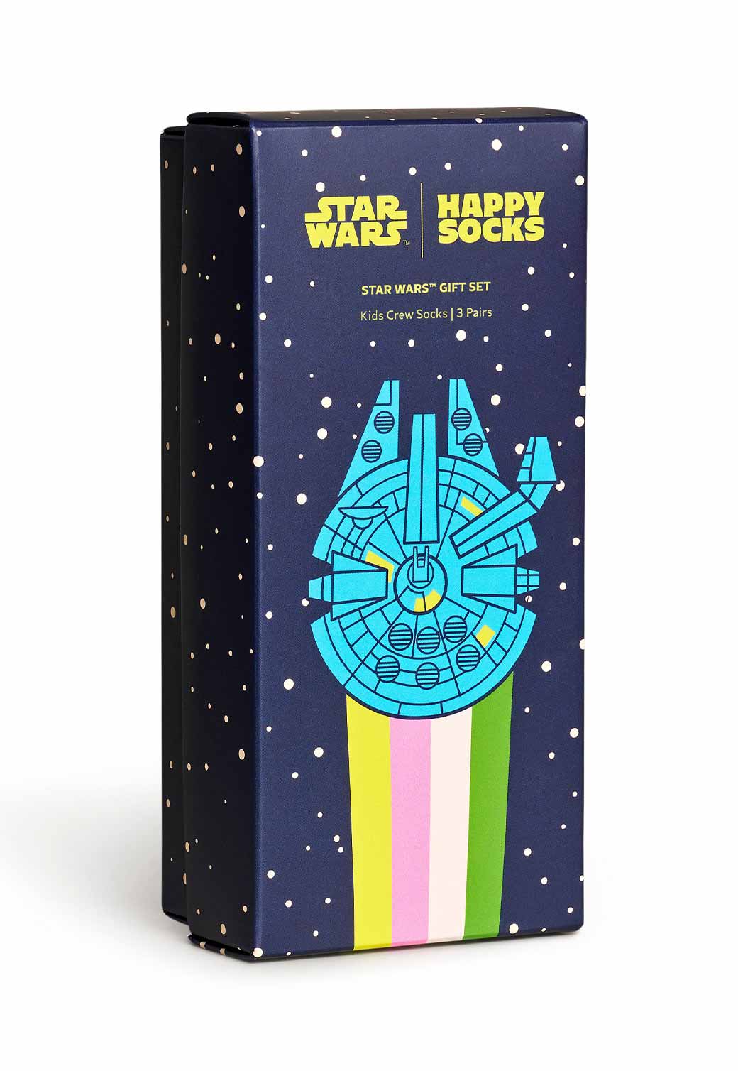 Dark Slate Gray מארז גרביים לילדים Star Wars™ | 3 זוגות HAPPY SOCKS