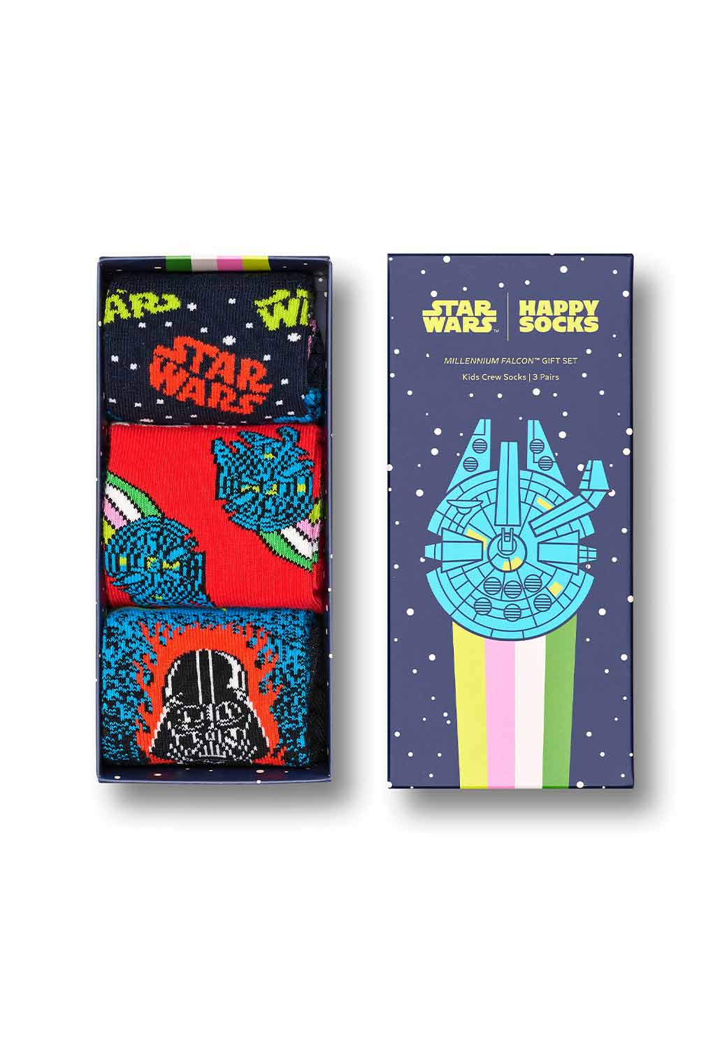 Dim Gray מארז גרביים לילדים Star Wars™ | 3 זוגות HAPPY SOCKS