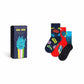 Dark Salmon מארז גרביים לילדים Star Wars™ | 3 זוגות HAPPY SOCKS