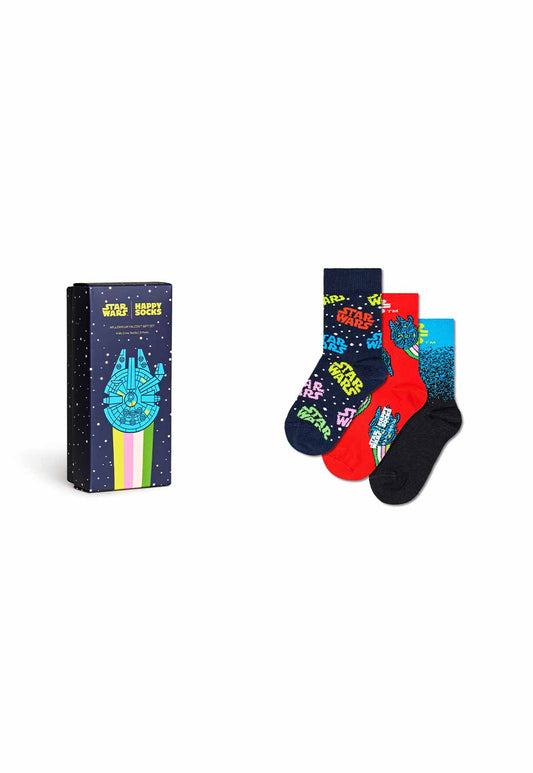 Dark Salmon מארז גרביים לילדים Star Wars™ | 3 זוגות HAPPY SOCKS