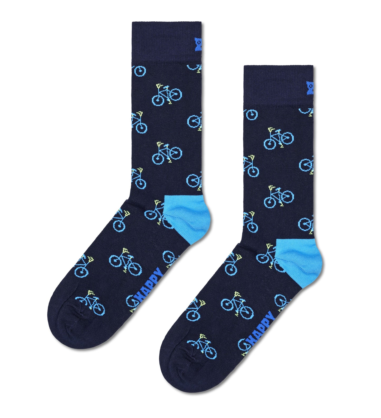 Dark Slate Gray זוג גרביים Bike HAPPY SOCKS