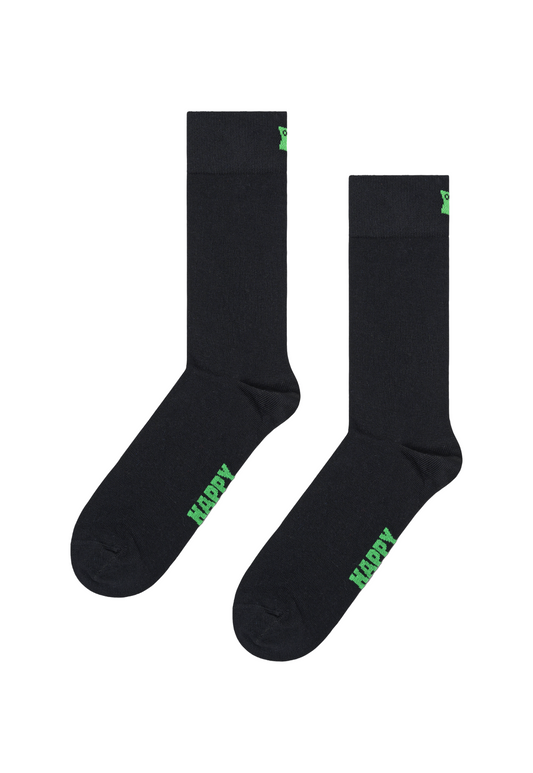 White Smoke 3-PACK SOLID SOCKS מארז גרביים HAPPY SOCKS