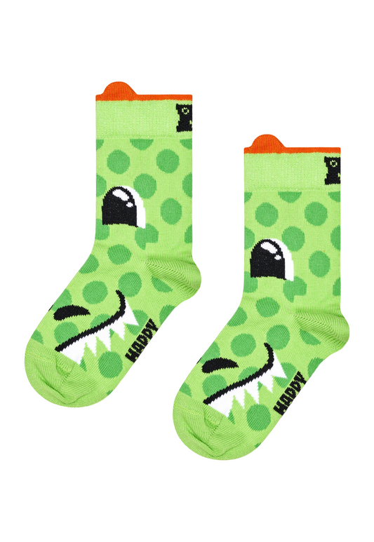 Light Green זוג גרביים לילדים Dragon HAPPY SOCKS