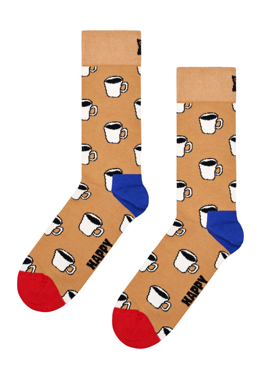 Dark Salmon זוג גרביים Coffee Cup HAPPY SOCKS