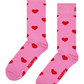 Hot Pink מארז 2 זוגות גרביים Valentine's HAPPY SOCKS